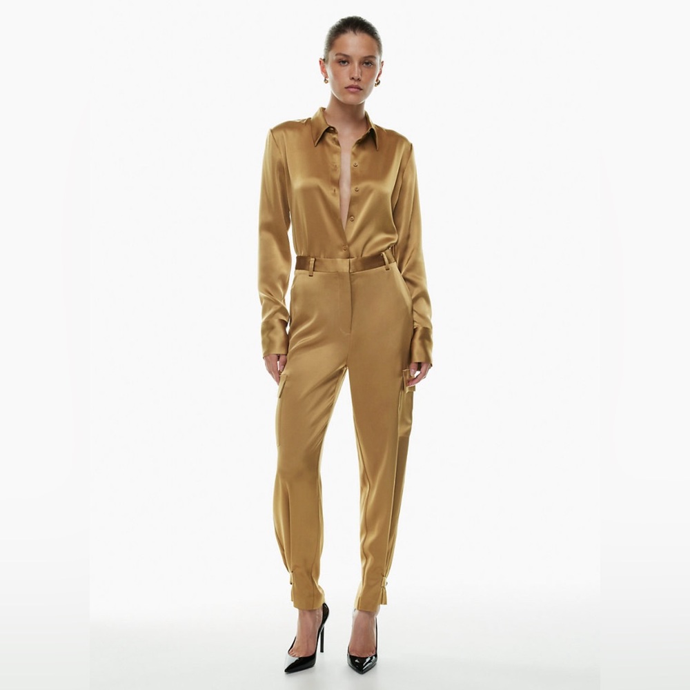 Aritzia Refined Satin Cargo Pant